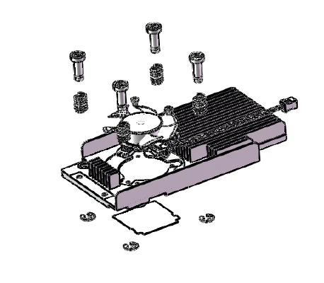 extrusion fan cooler heatsink extrusion fan cooler heatsink
